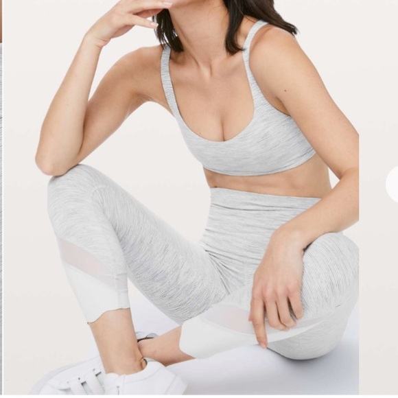 Lululemon Wunder Under Crop II *Roll Down Scallop Luxtreme 24" Nimbus 10 - Picture 3 of 9